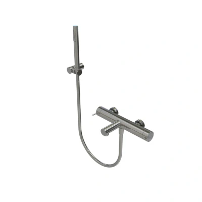 Afbeelding van Waterevolution Flow thermostatische twee weg douchemengkraan met handdouche wit T130TNBR