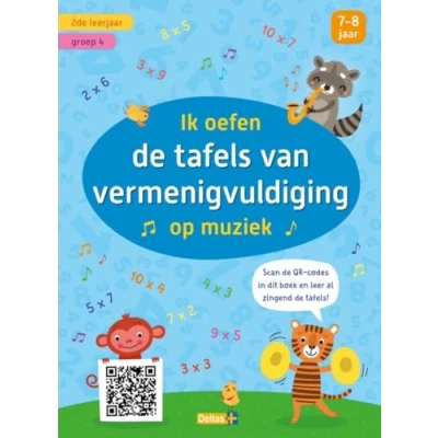 Afbeelding van Ik oefen de tafels van vermenigvuldiging op muziek (met QR code) (7 8 j.)