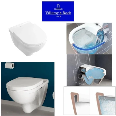Afbeelding van Villeroy &amp; Boch O.Novo DirectFlush combi pack wandcloset