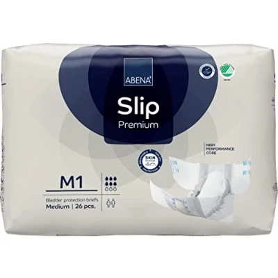 Afbeelding van ABENA Incontinentie Slip Premium M1 Eendelig Verband ter Bescherming van Zwaar Urineverlies en (Dunne) Ontlasting Perfecte Aansluiting door Flexibele Sluitstrips 26 Stuks