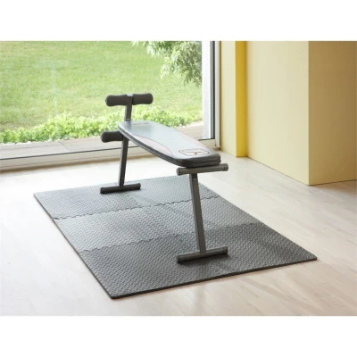 Image de MOTTEZ Lot De 6 Tapis Mousse Multi Usages Gris