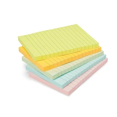 Afbeelding van Amazon Basics Rechthoekige mini plaknotities, 10,16 x 15 cm, gemengde kleuren, 5 blokken, meerkleurig