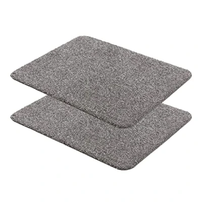 Afbeelding van ASTRA Entra Deurmat, vuilvangmat, wasbaar, 40 x 60 cm, grijs, 100% katoen, absorberend, antislip, onderhoudsvriendelijk