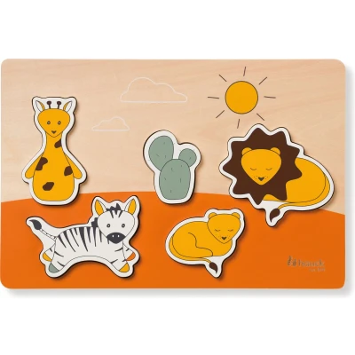 Afbeelding van Hauck Puzzle N Fit legpuzzel FSC® gecertificeerd Safari