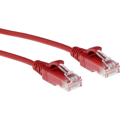 Afbeelding van ACT DC9507 LSZH U/UTP CAT6 Datacenter Slimline Patchkabel Snagless RJ45 Connectoren Rood 7 meter