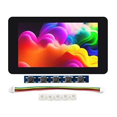 Afbeelding van Waveshare 7 inch 5 punts capacitieve aanraakschermkit voor Raspberry Pi Zero 1024 x 600 resolutie IPS Display Expansion Board, eenvoudig te bouwen All in One Mini Computer