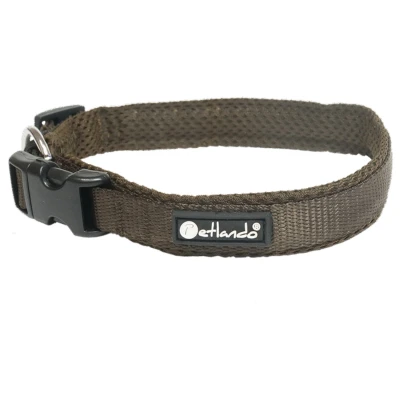 Afbeelding van Hondenhalsband Petlando Mesh Collar XXL Mokka 60 65cm