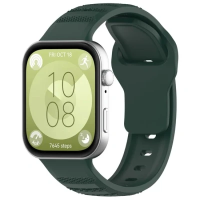Afbeelding van Siliconen Outdoor band Donkergroen Huawei Fit 3