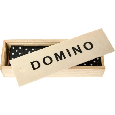 Afbeelding van Domino spel in houten kistje 5214