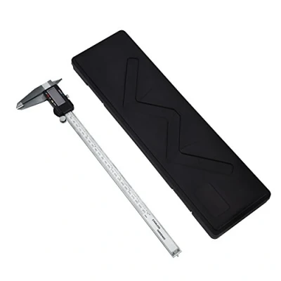 Afbeelding van yosoo (TM) 30,5 cm 300 mm LCD scherm micrometer roestvrij staal digitale lak schuifmaat precisie elektronische metrische conversie maat tool w/batterij/batterij harde hoes