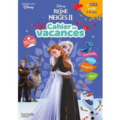 Image de Disney La Reine des Neiges Du CE1 au CE2 Cahier de vacances 2025