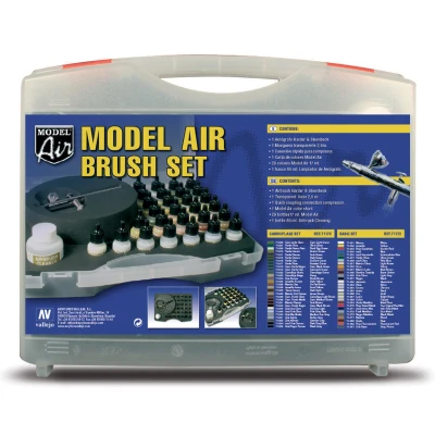 Afbeelding van Model Air Basic Set + Airbrush 29 kleuren 17ml 71172