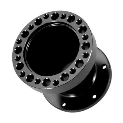 Afbeelding van Yctze voor stuurwiel afstandhouder 70 mm universele stuurnaaf aluminium auto stuuradapter adapterset 3 inch (zwart)