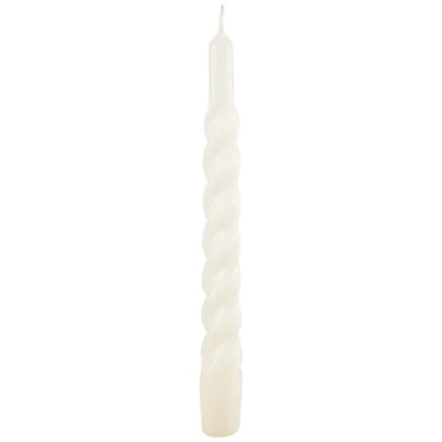 Afbeelding van Cereria de Giorgio risthò Kaarsen gelakt gedraaide draad, was, crème, 2,2 x 21 cm, 3 stuks