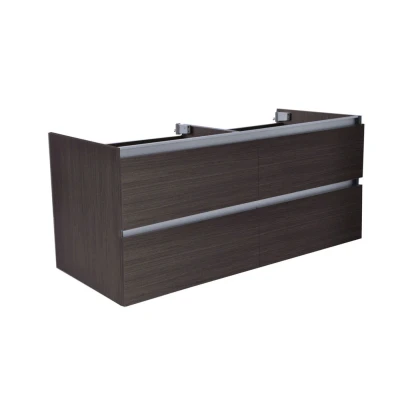 Afbeelding van Wiesbaden Vision losse onderkast dubbel met 4 laden 120x46 cm houtnerf grijs