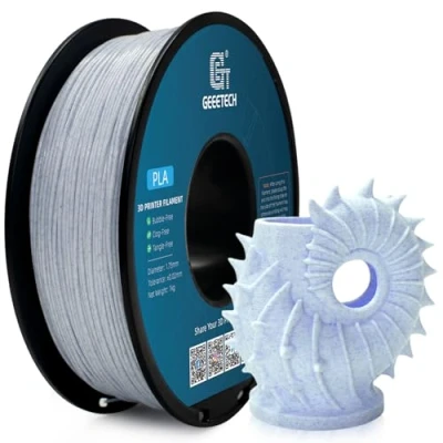 Afbeelding van GEEETECH PLA filament 1,75 mm, oranjegeel in het donker, voor 3D printers, 1 kg, spoel