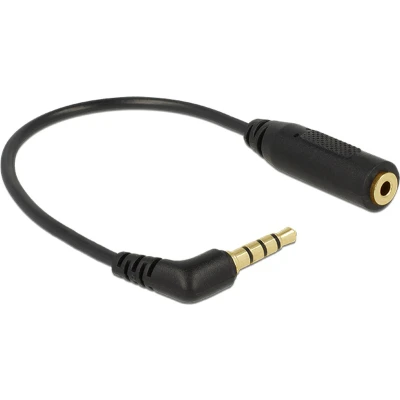 Afbeelding van 3,5mm Jack 4 polig (m) 2,5mm 3 (v) adapter 0,15 meter