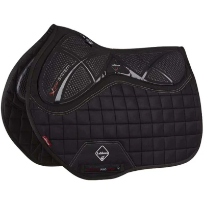 Afbeelding van LeMieux Zadeldekje X Grip Twin Square EuroJump Zwart L (Full) Agradi.be