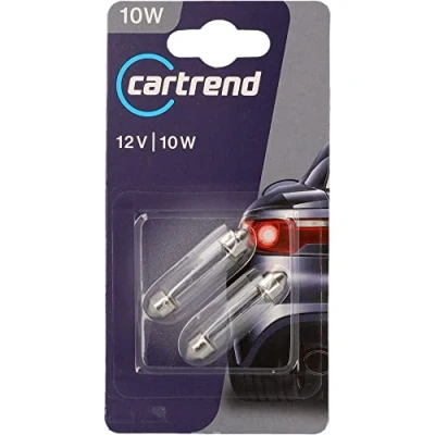 Afbeelding van Unitec 77841 Standaard C10W Soffittenlamp, 10 W, 1 paar