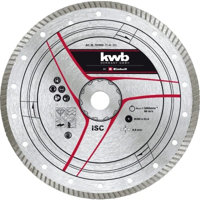Afbeelding van KWB Diamantslijpschijf 300 x 25,4mm Turbo