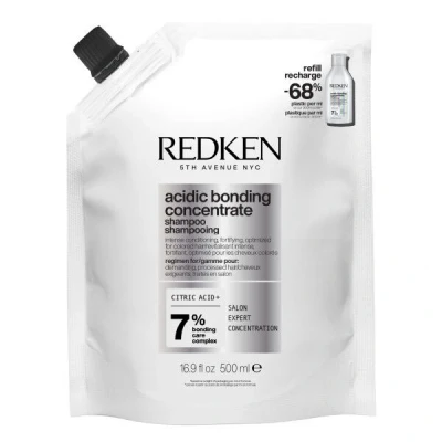 Afbeelding van Redken Haircare Acidic Bonding Concentrate Refill Pouch Shampoo 500ml Voor Beschadigd Haar