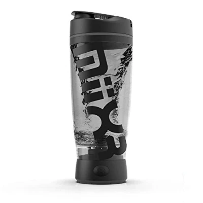 Afbeelding van MiiXR AA elektrische shakerfles van Promixx voor supergladde eiwitshakes, geur en vlekbestendig, gemakkelijk te reinigen 600 ml, Zwart/Grijs