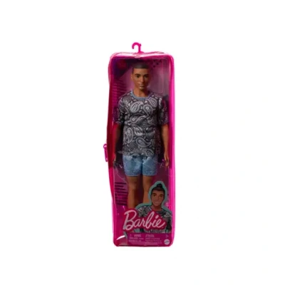 Afbeelding van Barbie Fashionistas Roze jurk met hartjes Barbiepop