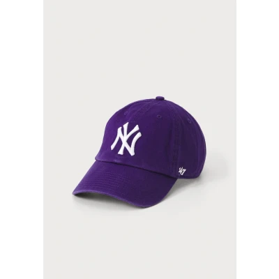 Afbeelding van 47brand czapka z daszkiem bawełniana MLB New York Yankees kolor fioletowy aplikacją B.RGW17GWSNL.PPB