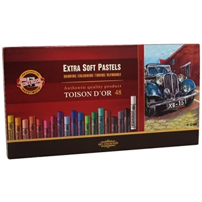 Afbeelding van Pastelkrijt Koh I Noor 8556 extra soft 48 stuks assorti
