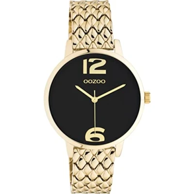 Afbeelding van OOZOO Timpieces goudkleurige horloge met roestvrijstalen armband C11023