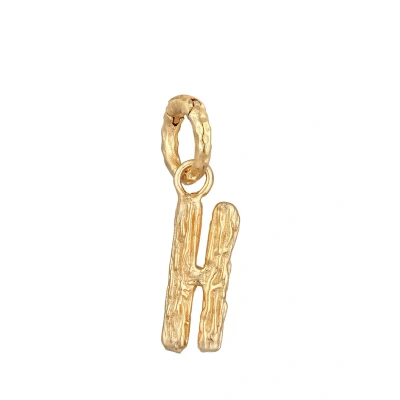 Afbeelding van Elli Organic Letter H Hanger goldcoloured, Dames, Maat: One Size, Gold coloured