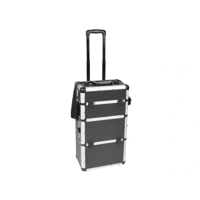 Afbeelding van Aluminium trolley 370 x 270 670 mm zwart Velleman