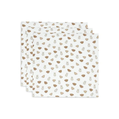 Afbeelding van Jollein Hydrofiele Doek Small 70x70cm Miffy and Friends 3 Stuks