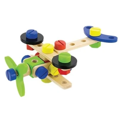 Image de Viga Toys kit de construction bois 48 pièces multicolore