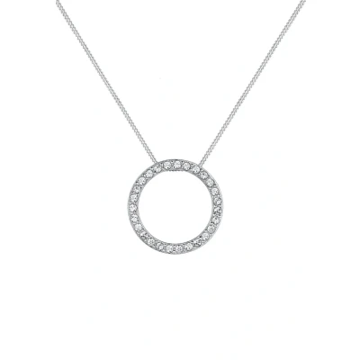 Afbeelding van Elli Kreis GEO Kristalle Ketting, Dames, Maat: 45, Silber