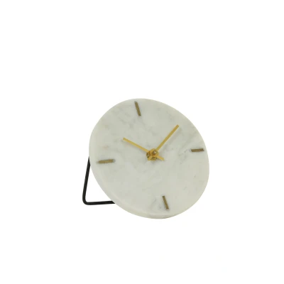 Afbeelding van Light &amp; Living Klok MORENO 15x14.5x13cm Wit