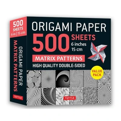 Afbeelding van Origami Paper 500 sheets Matrix Patterns 6&quot; (15 cm)