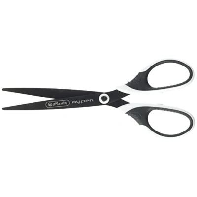 Afbeelding van herlitz 50027224 my.pen rechtshandige schaar, zwart/wit