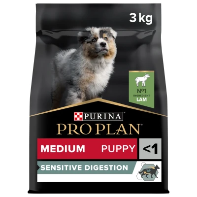Afbeelding van Pro Plan Dog Puppy Medium Breed Sensitive Digestion Lam Hondenvoer 3 kg