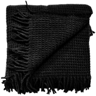 Afbeelding van Unique Living Plaid Selien 150x200cm Black