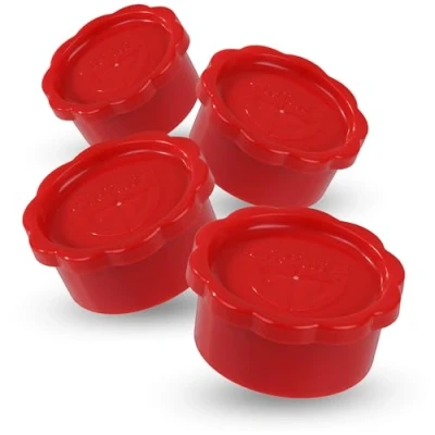 Afbeelding van GRÄWE Sodastream Set van 4 Penguin en Crystal glazen flessendeksels rood