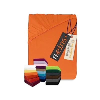 Afbeelding van npluseins Classic Jersey Beddengoed in 34 moderne kleuren en 6 verschillende maten 100% katoen, 140 160 x 200 cm, terracotta