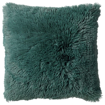 Afbeelding van Dutch Decor FLUFFY Sierkussen 45x45 cm superzacht effen kleur Sagebrush Green groen