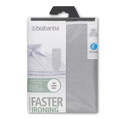 Image de Brabantia 136702 Housse de Repassage Coton Métallisé/Mousse 2 mm Gris