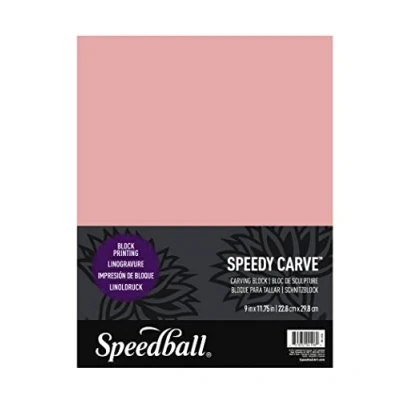 Afbeelding van Speedball Speedy Carve Snijplaat, roze, 9 in by 11 3/4 inch