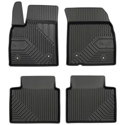 Afbeelding van M MOTOS Rubberen vloermat voor Ford Focus IV sinds 2018 Verbeter je reiscomfort met de zwarte antislip mat Auto nr. 77 automat alle weersomstandigheden, bescherming tegen