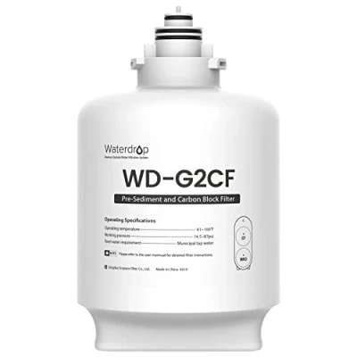 Afbeelding van Waterdrop WD G2CF filter, 12 maanden gebruiksduur, vervanging voor G2 B, W, omgekeerde osmose installatie