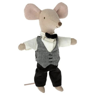 Afbeelding van Maileg knuffelmuis grote broer butler 15 cm