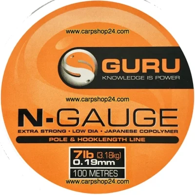 Afbeelding van Guru N Gauge Pole &amp; Hooklenght Line 100m Maat : 0.19mm
