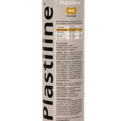 Image de Plastiline dureté 40 5 kg Gris
